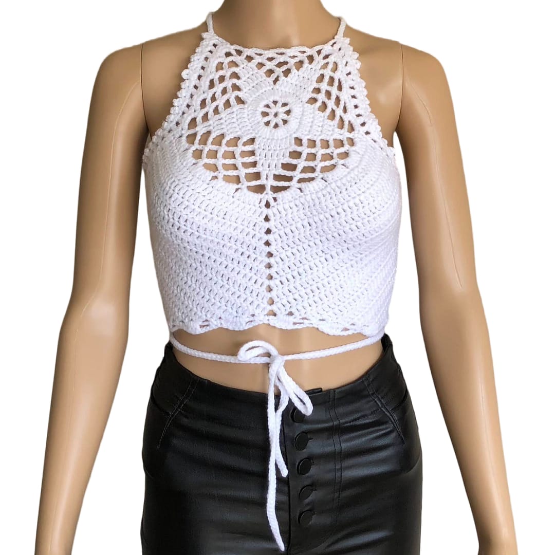 Crochet Star Halter Top
