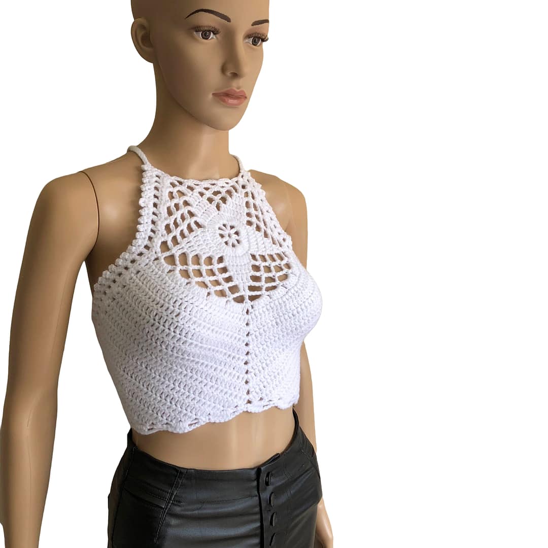 Crochet Star Halter Top - Image 3