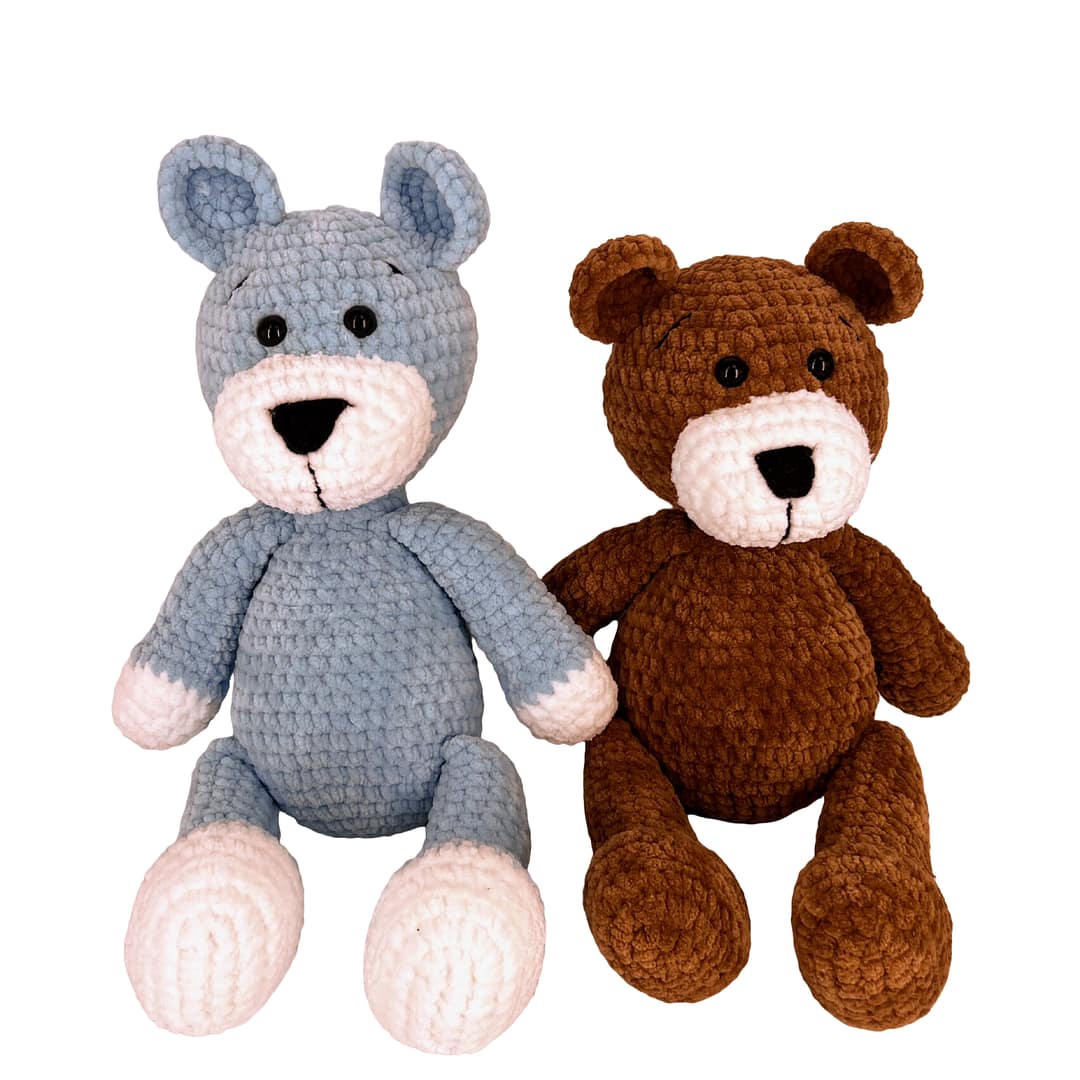 Crochet Bear Amigurumi Plushie, Stuffed Animal Toy - Image 2