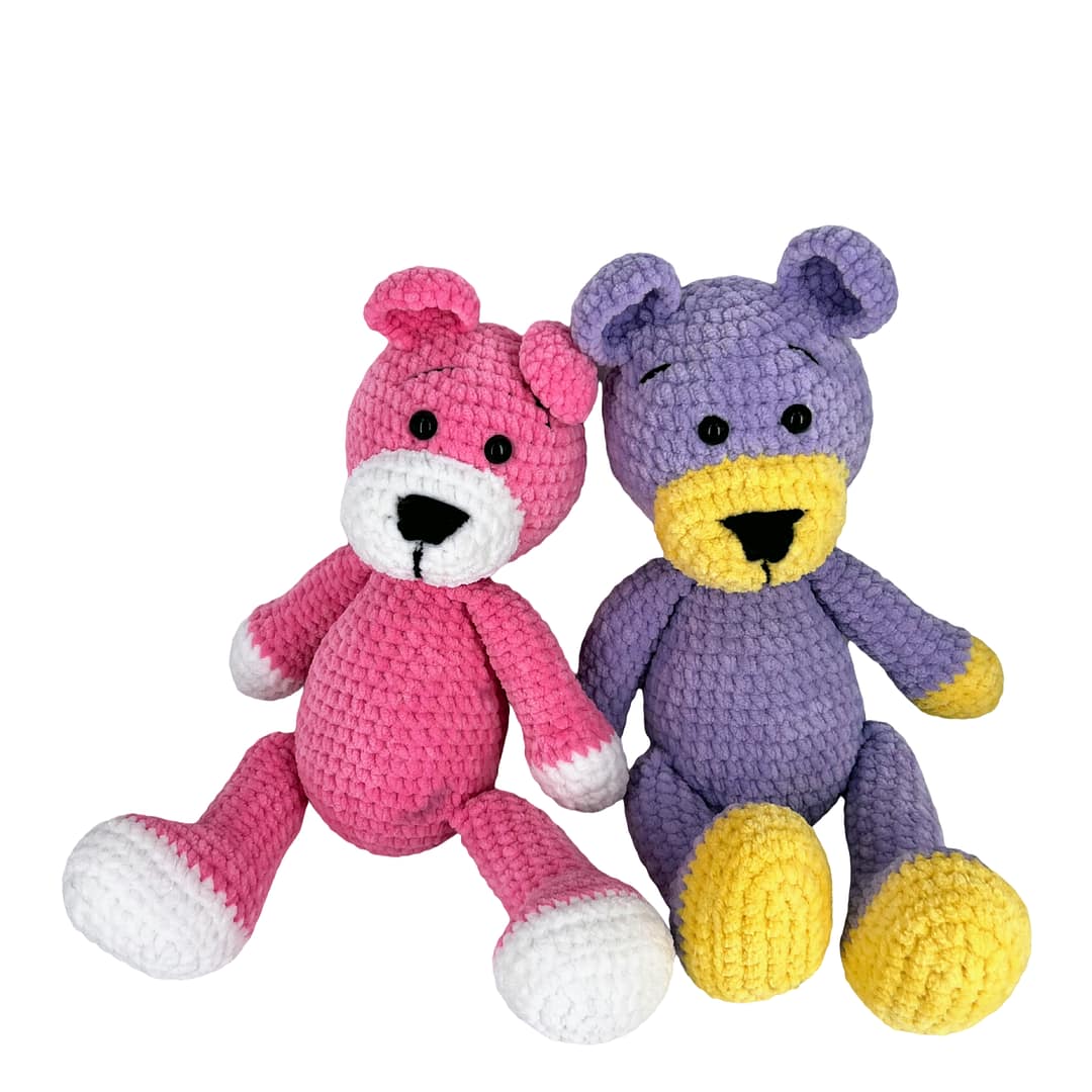 Crochet Bear Amigurumi Plushie, Stuffed Animal Toy - Image 11