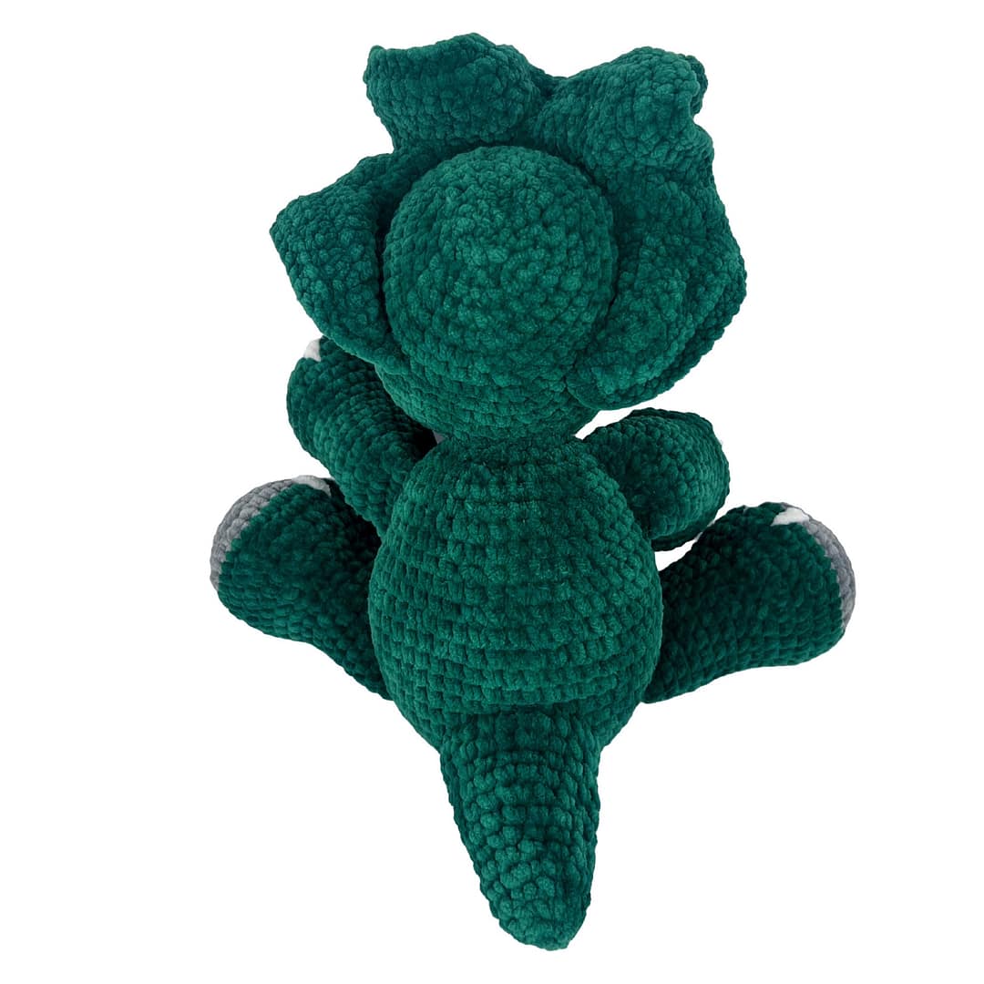 Dinosaur Triceratops, Cute Crochet Dinosaur Plushie, Dino Amigurumi - Image 4