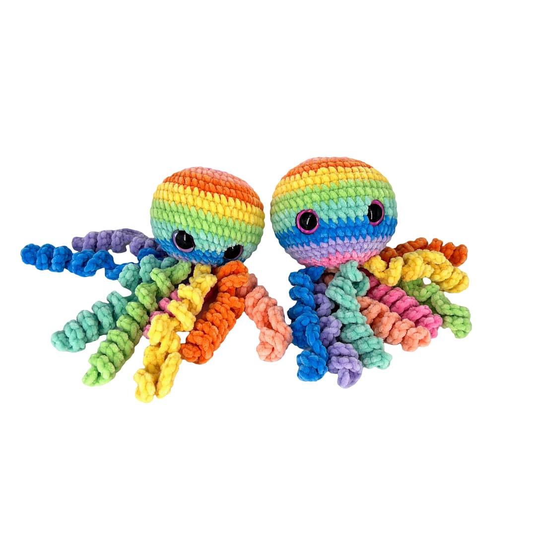 Rainbow Octopus Plush Toy - Image 7