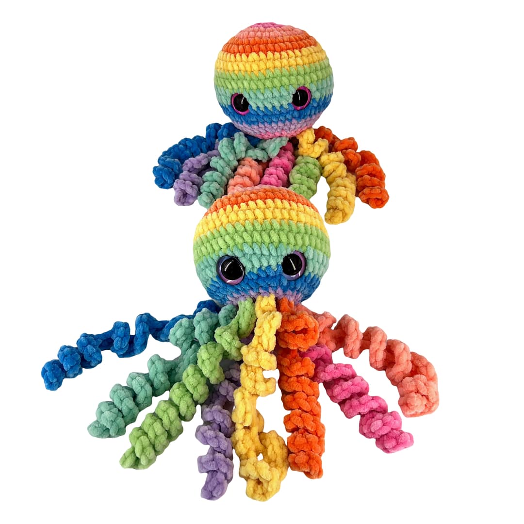Rainbow Octopus Plush Toy - Image 5