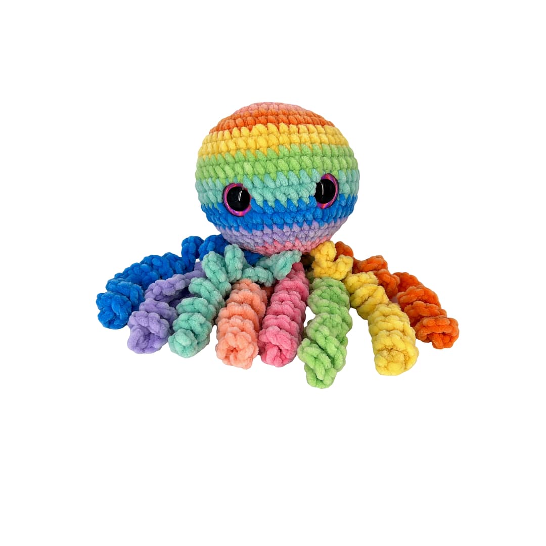 Rainbow Octopus Plush Toy - Image 12