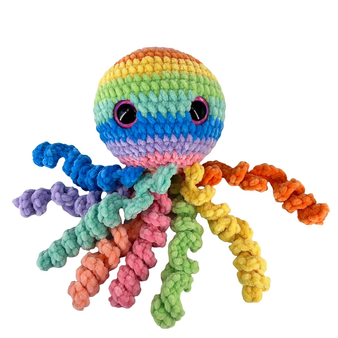 Rainbow Octopus Plush Toy - Image 2