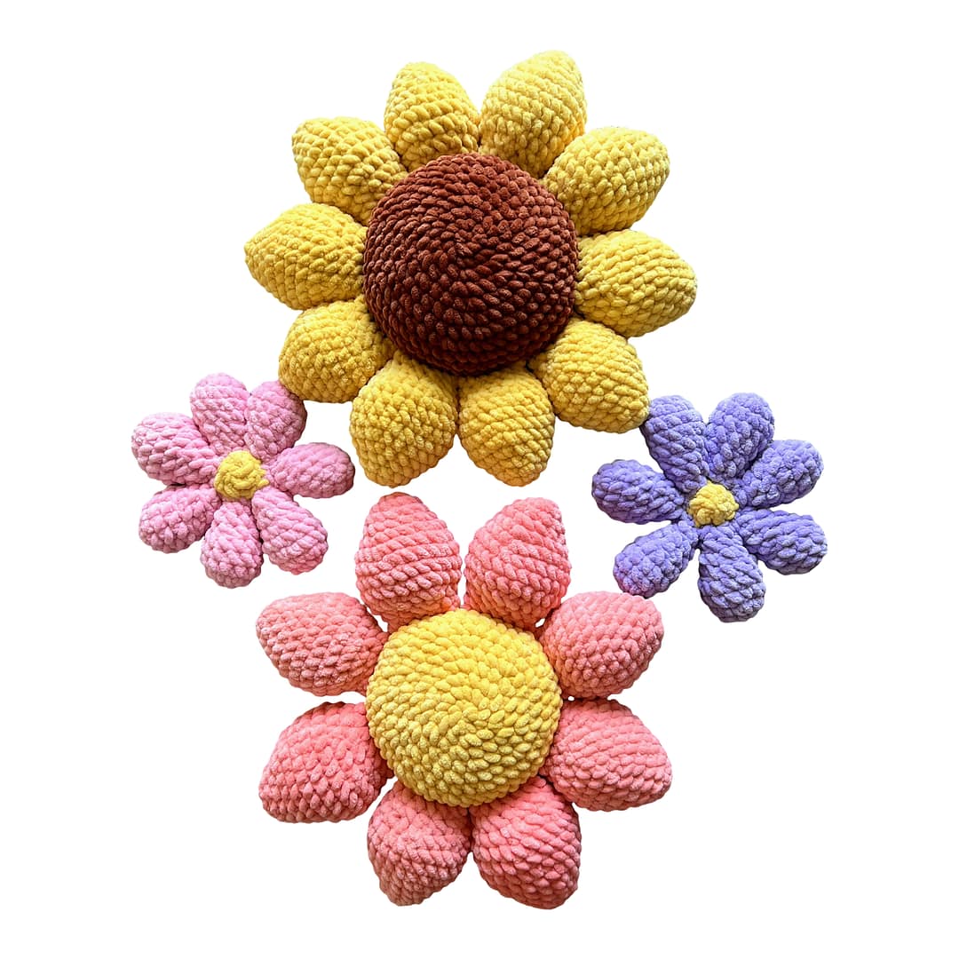 Crochet Flower Pillow - Image 10