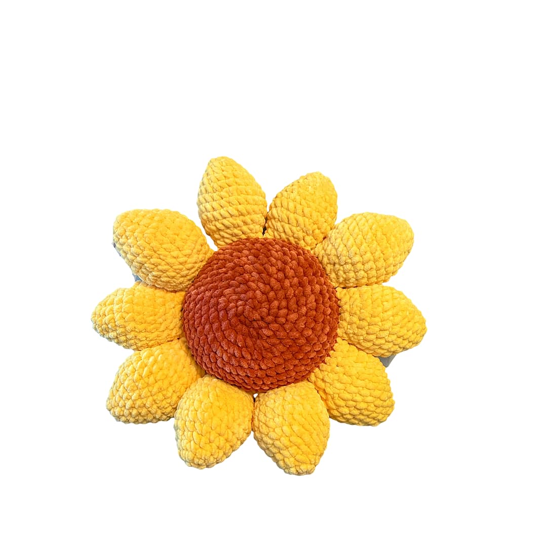 Crochet Sunflower Pillow - Image 7