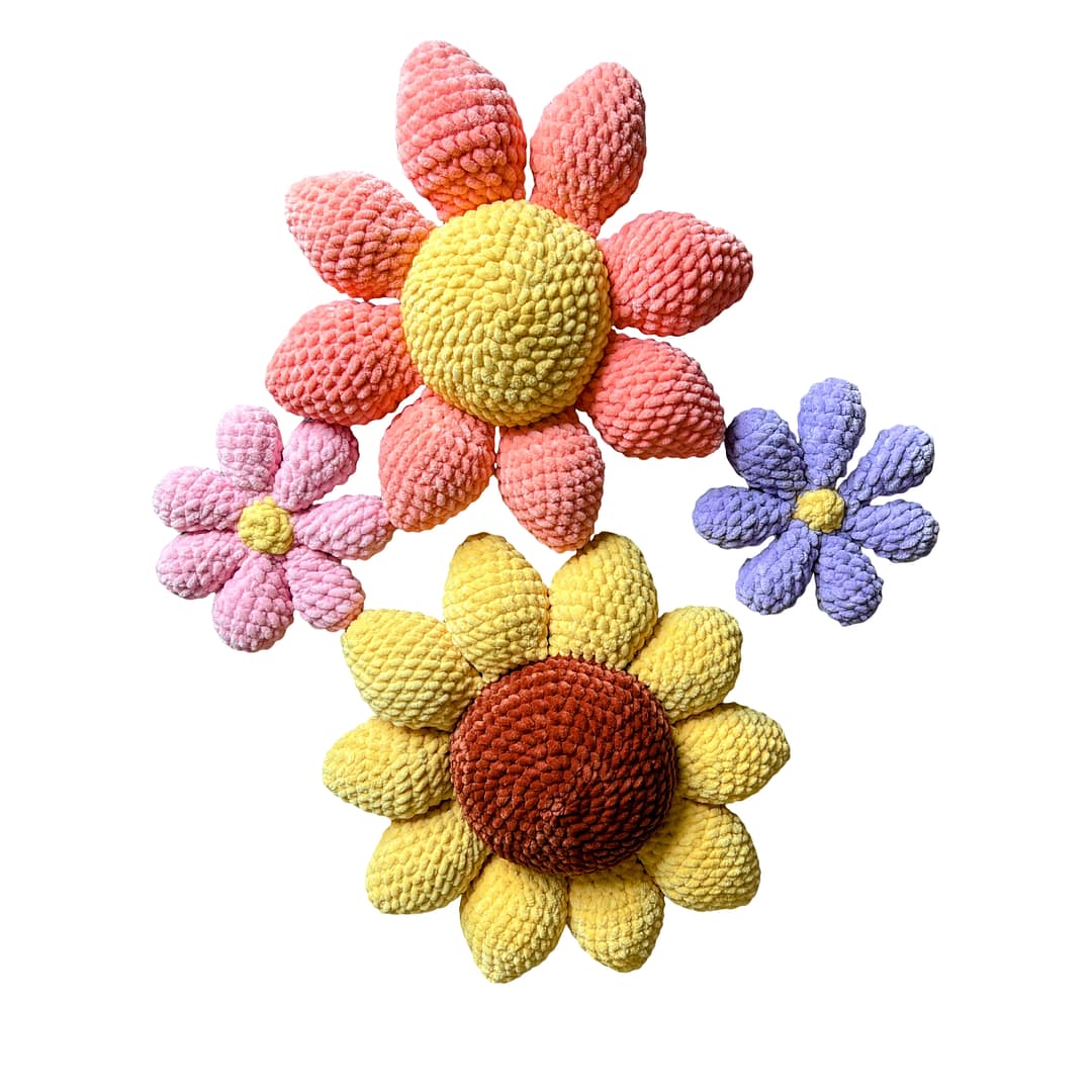 Crochet Sunflower Pillow - Image 11