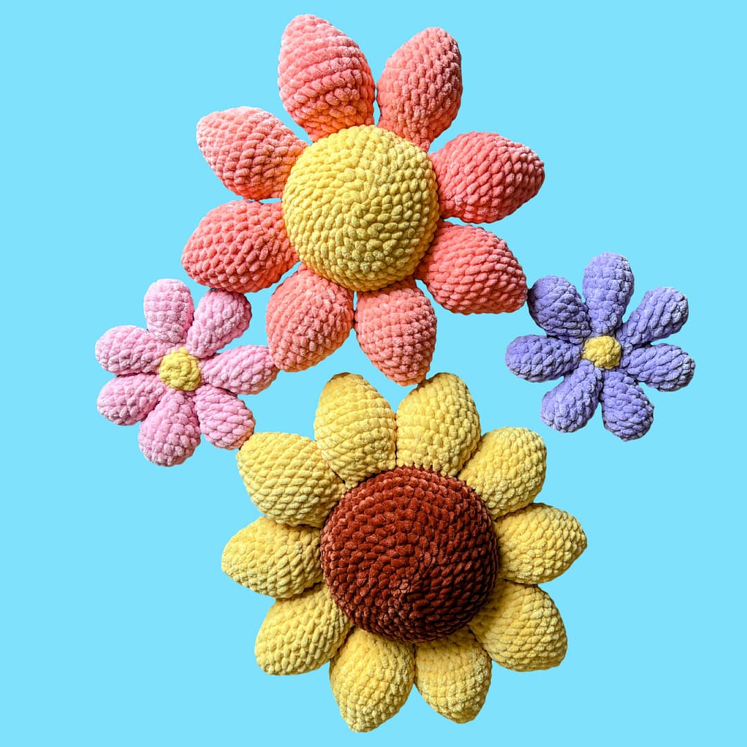 Crochet Flower Pillow - Image 9