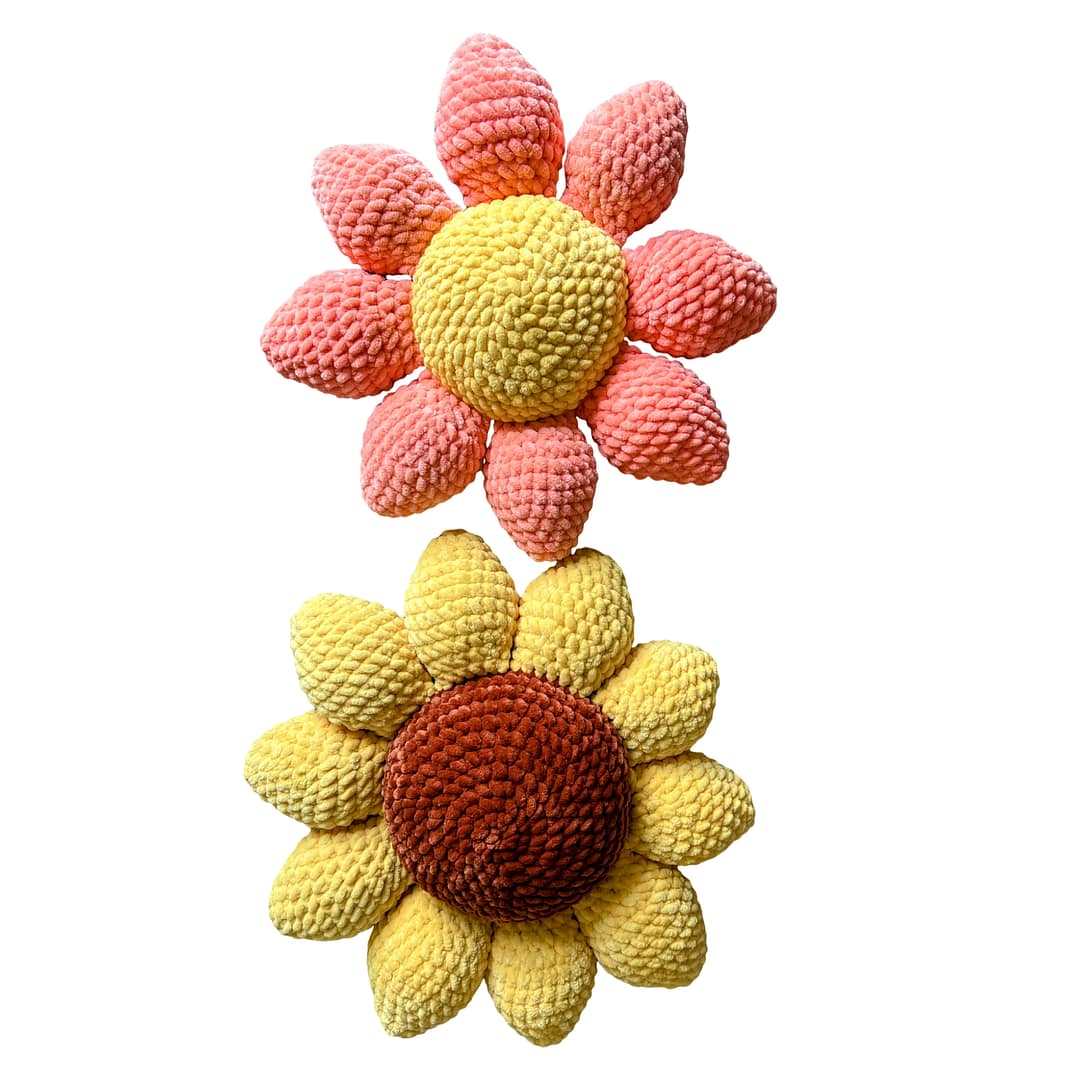 Crochet Sunflower Pillow - Image 5