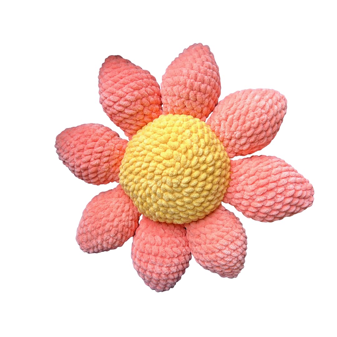 Crochet Flower Pillow - Image 6