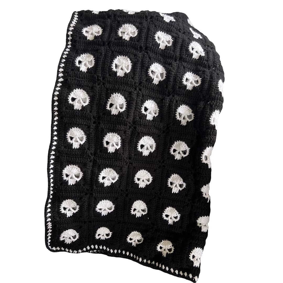Crochet Skull Blanket - Image 16