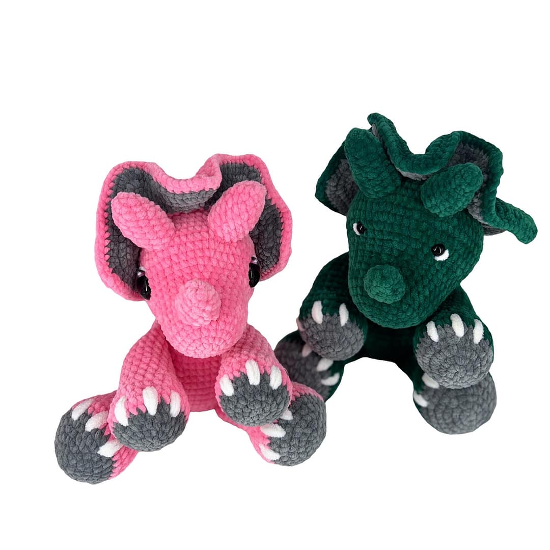 Triceratop Dinosaur Plush Toy - Image 6