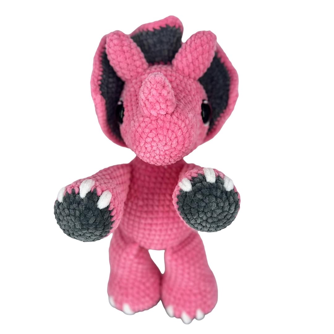 Triceratop Dinosaur Plush Toy - Image 5