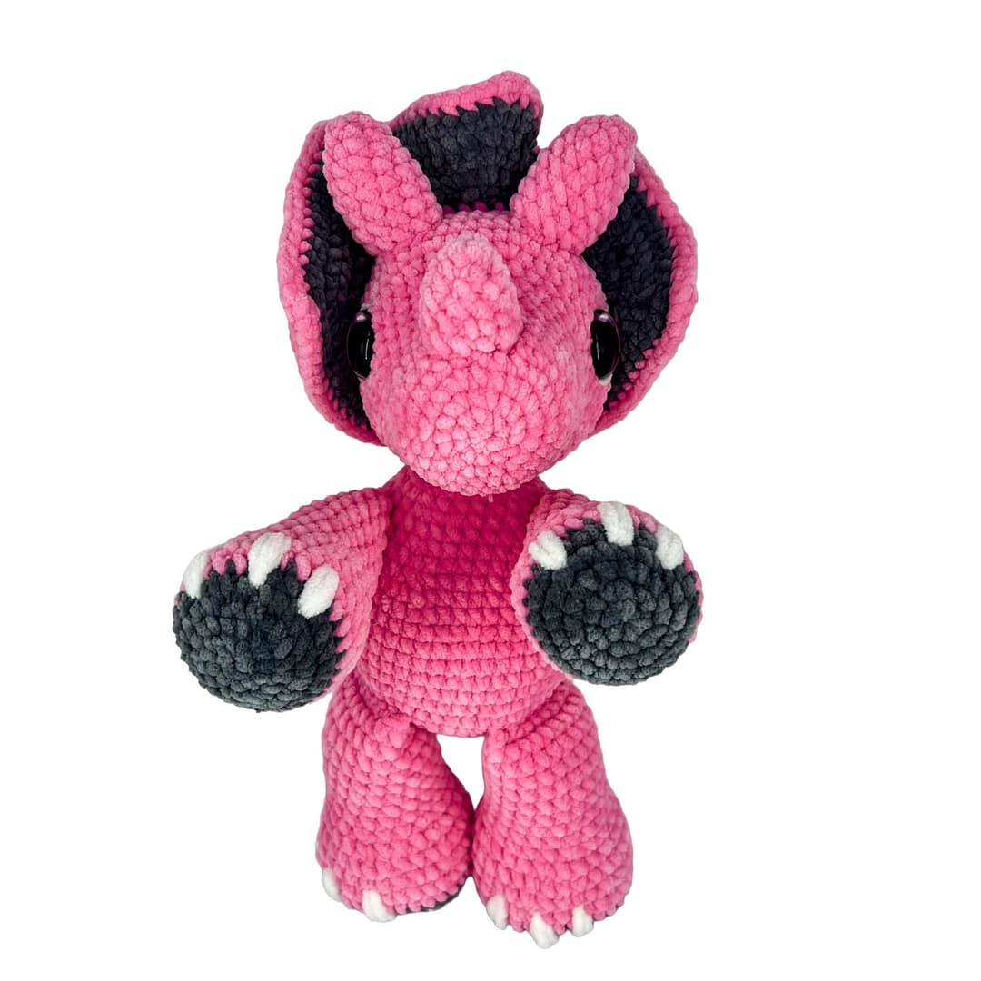 Triceratop Dinosaur Plush Toy - Image 2