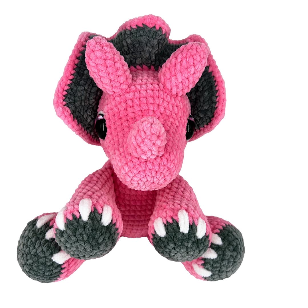 Triceratop Dinosaur Plush Toy - Image 3
