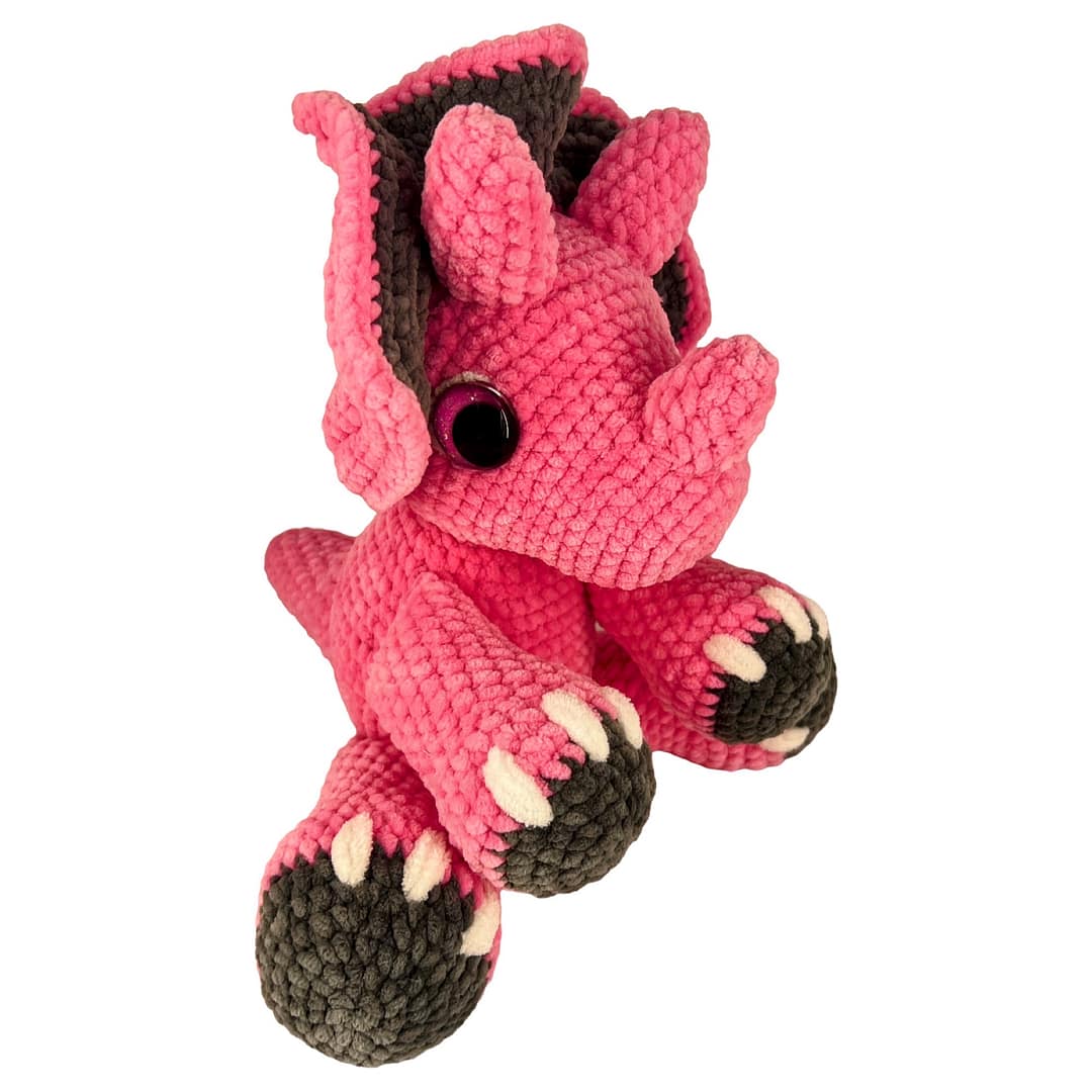 Triceratop Dinosaur Plush Toy - Image 7