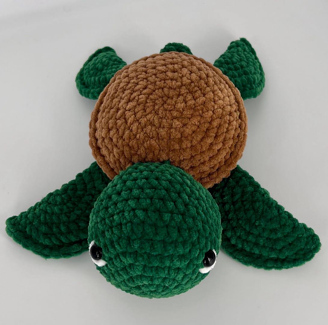 Crochet Large Turtle Amigurumi Plush - Image 4