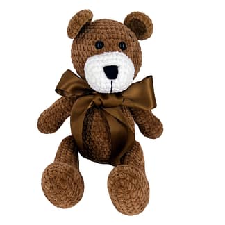 Crochet Bear Amigurumi Plushie, Stuffed Animal Toy