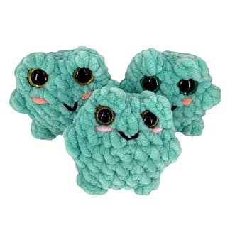Crochet Chunky Frog Plushie