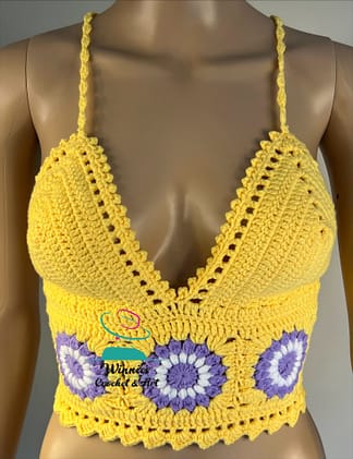 Sunburst Crochet Top