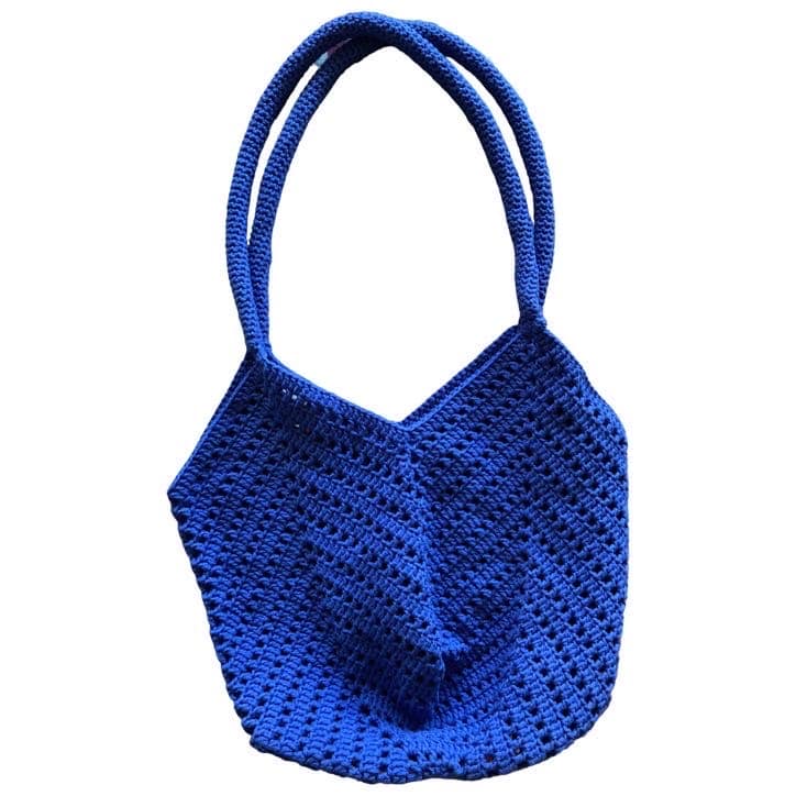 Crochet chevron shoulder Bag - Image 4