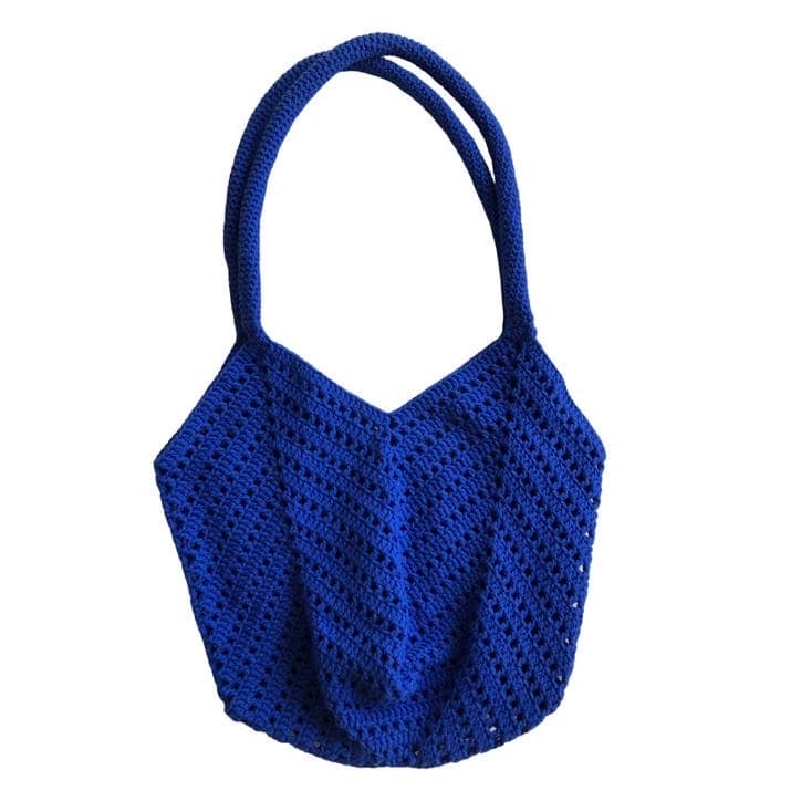 Crochet chevron shoulder Bag - Image 3
