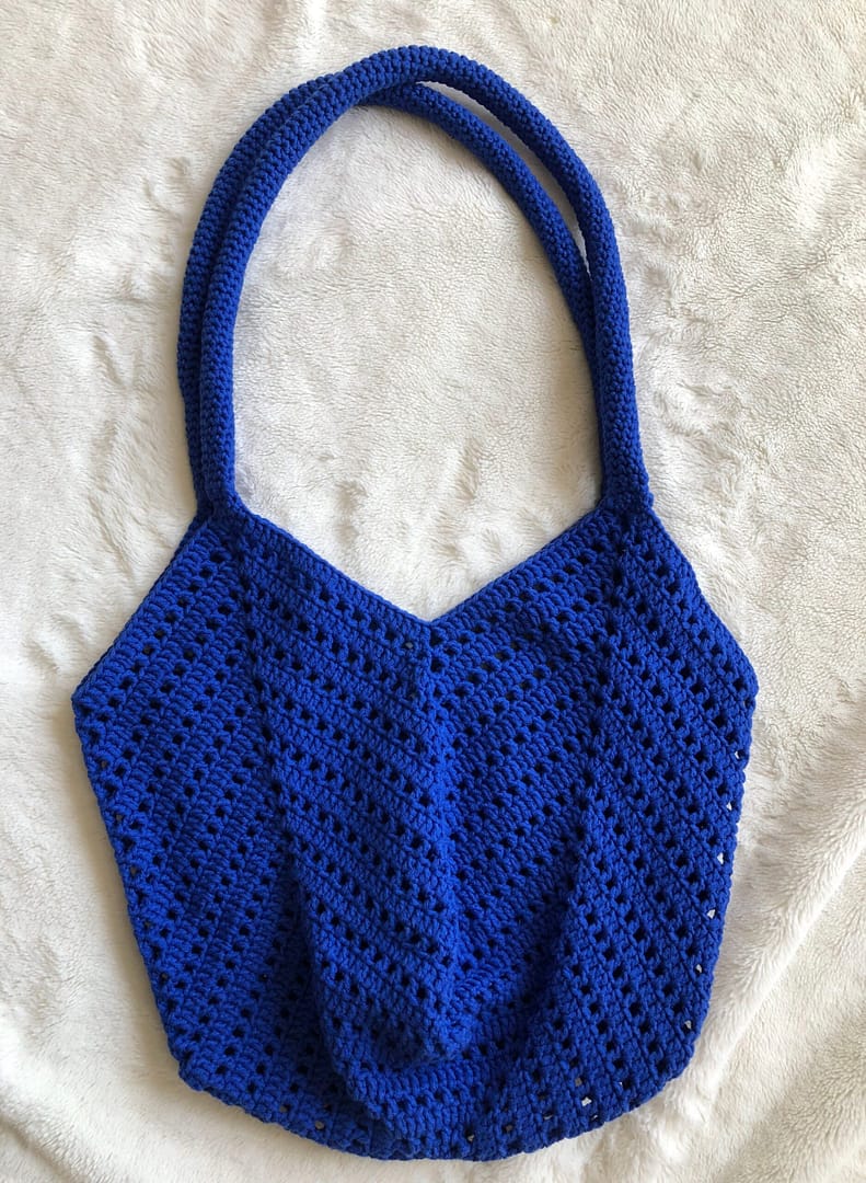 Crochet chevron shoulder Bag - Image 6