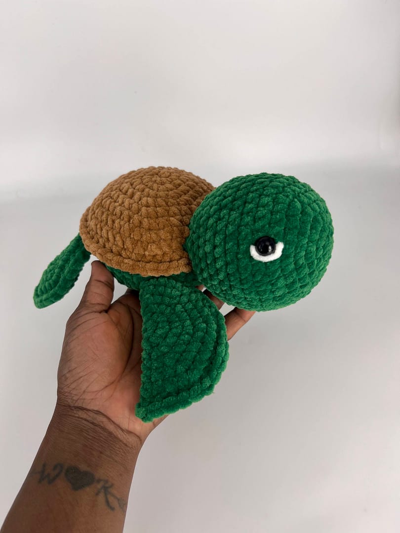 Crochet Large Turtle Amigurumi Plush - Image 10