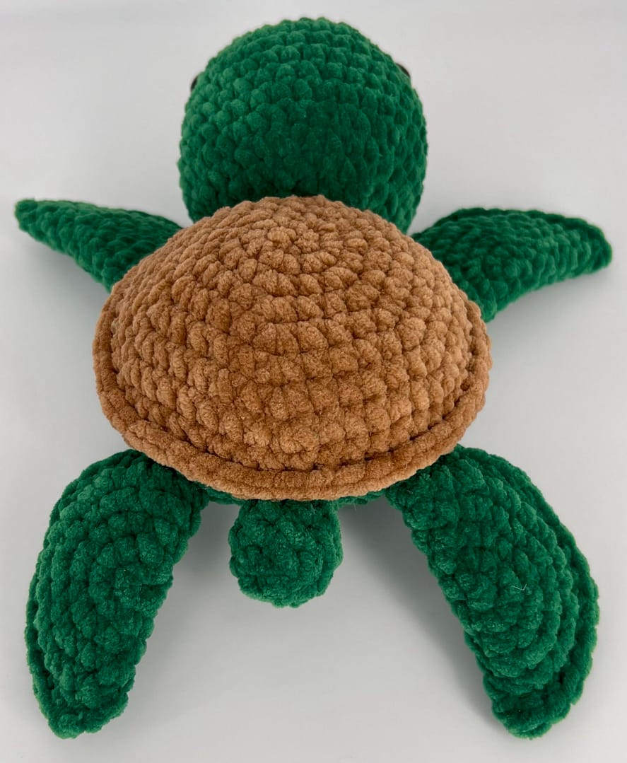 Crochet Large Turtle Amigurumi Plush - Image 6